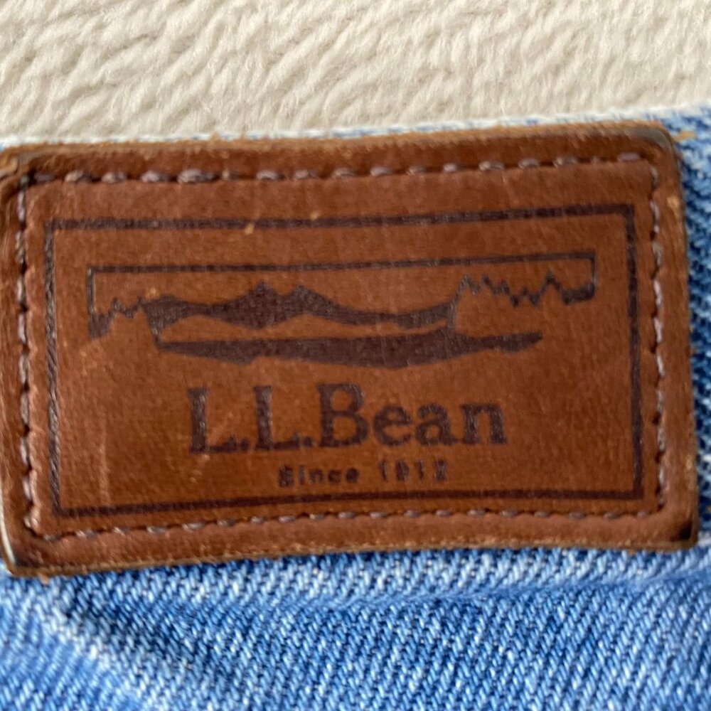 L.L. Bean Men's Jeans 36x29 100% Cotton Natural Fit Straight Leg Blue Denim - Picture 11 of 13